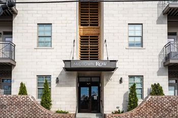 Front view of building